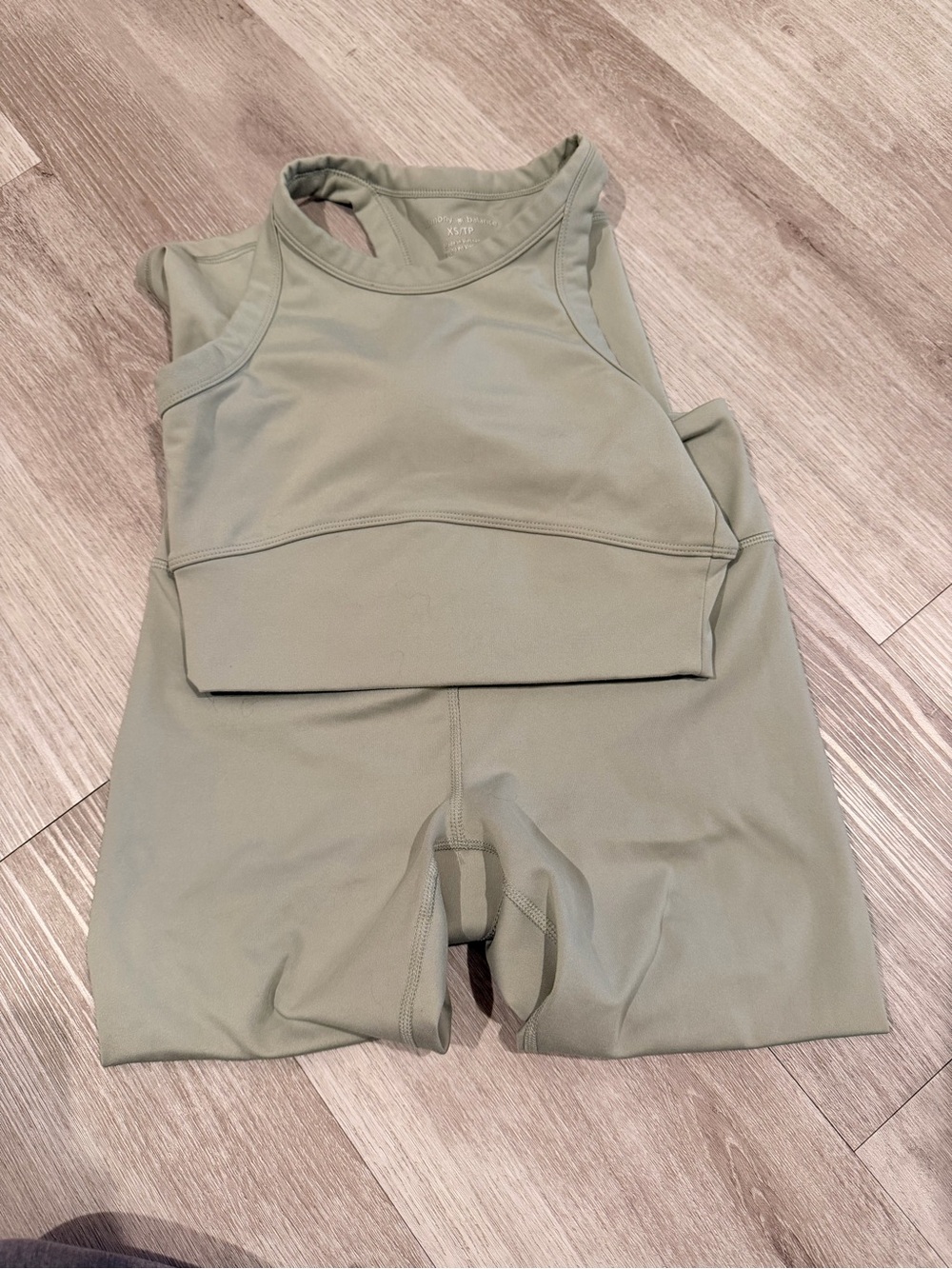 Harmony and Balance Active Set in Sage Green Size XS